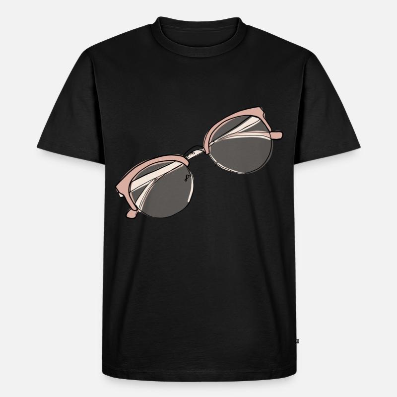 Brille Symbol Boho - Männer Premium Bio T-Shirt - Schwarz