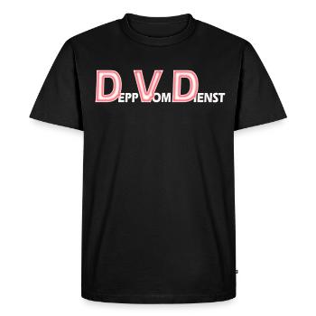 dvd depp on duty blanc - T-shirt Premium bio Homme - noir - Devant - Nico (187cm)