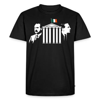 Pearse & Connolly The GPO - Men's Premium Organic T-Shirt - black - Front - Nico (187cm)