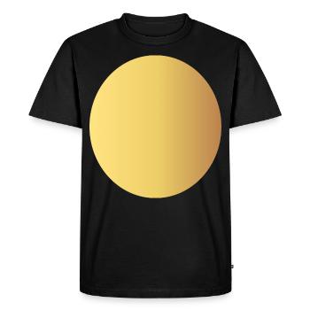 Cercle - Or - T-shirt Premium bio Homme - noir - Devant - Nico (187cm)