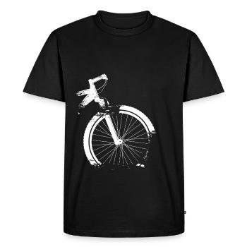 Mountain Bike Grunge Shabby Chic - Men's Premium Organic T-Shirt - black - Front - Nico (187cm)