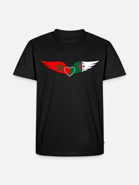 T-shirt Maroc Algérie - T-shirt Premium bio Homme - noir