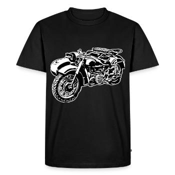Mofa Moped Moped Spann Ural Ostalgie RDA mofa DDR Mope - T-shirt Premium bio Homme - noir - Devant - Nico (187cm)