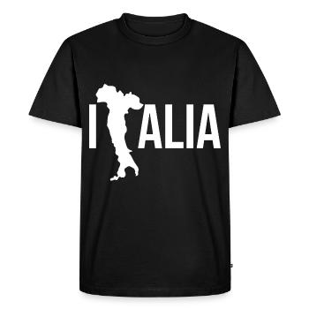 Italy / Italy / Italy football / Italy Holidays - Men's Premium Organic T-Shirt - black - Front - Nico (187cm)