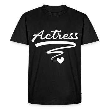 Actrice Actrice - T-shirt Premium bio Homme - noir - Devant - Nico (187cm)