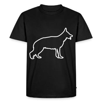 Chien de berger Race de chiens - T-shirt Premium bio Homme - noir - Devant - Nico (187cm)