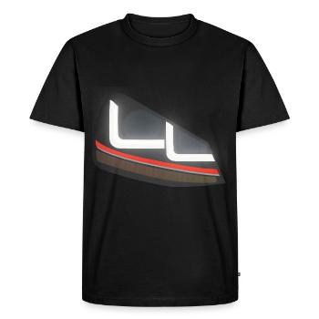 Les phares - Voiture - T-shirt Premium bio Homme - noir - Devant - Nico (187cm)