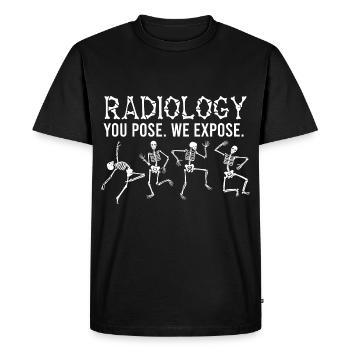 Radiology technician You pose We set radiol - Men's Premium Organic T-Shirt - black - Front - Nico (187cm)