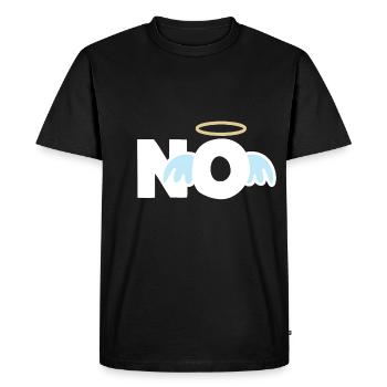PAS d’humour amusant innocent - T-shirt Premium bio Homme - noir - Devant - Nico (187cm)