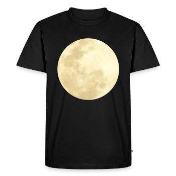 moon - Men's Premium Organic T-Shirt - black - Front - Nico (187cm)