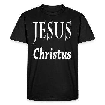 Jésus-Christ - T-shirt Premium bio Homme - noir - Devant - Nico (187cm)