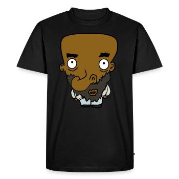 cartoon character - Men's Premium Organic T-Shirt - black - Front - Nico (187cm)