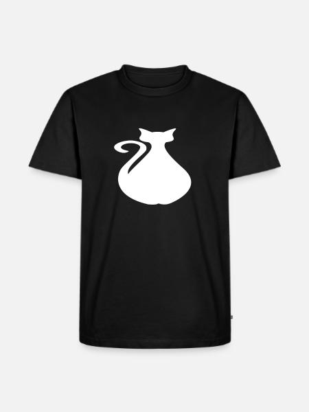 fat cat - Men's Premium Organic T-Shirt - black
