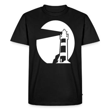 phare - T-shirt Premium bio Homme - noir - Devant - Nico (187cm)