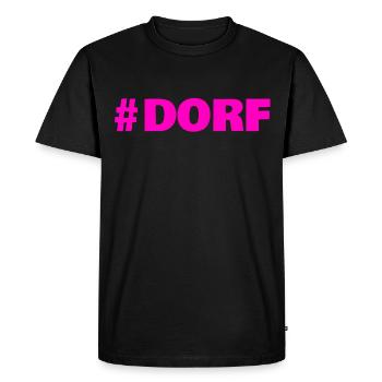#Dorf - T-shirt Premium bio Homme - noir - Devant - Nico (187cm)