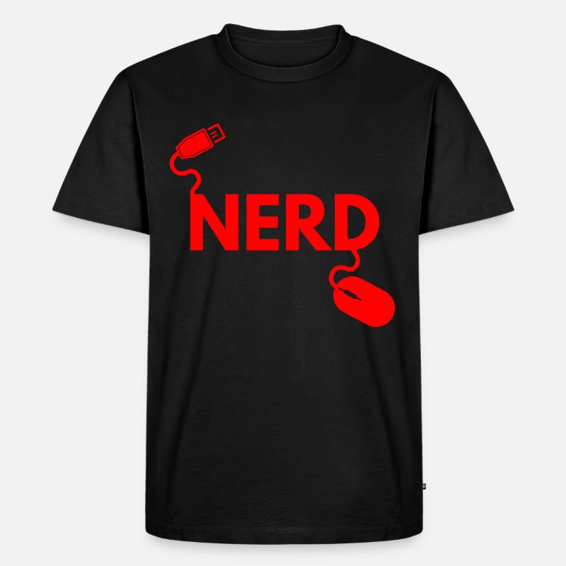 Informatik Nerd - Männer Premium Bio T-Shirt - Schwarz