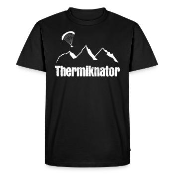 Thermal capacitor - Men's Premium Organic T-Shirt - black - Front - Nico (187cm)