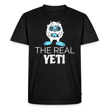 YETI - T-shirt Premium bio Homme - noir - Devant - Nico (187cm)