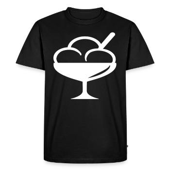 Gobelets - T-shirt Premium bio Homme - noir - Devant - Nico (187cm)