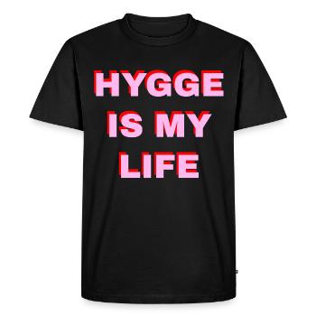 Hygge Is My Life - T-shirt Premium bio Homme - noir - Devant - Nico (187cm)