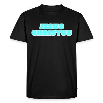 Jésus-Christ - T-shirt Premium bio Homme - noir - Devant - Nico (187cm)