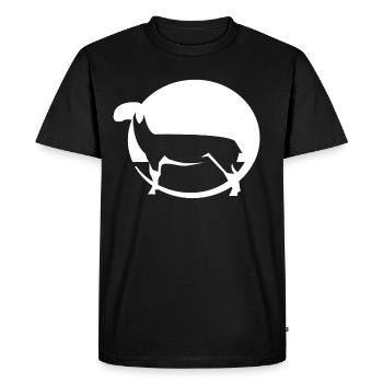 lamb - Men's Premium Organic T-Shirt - black - Front - Nico (187cm)