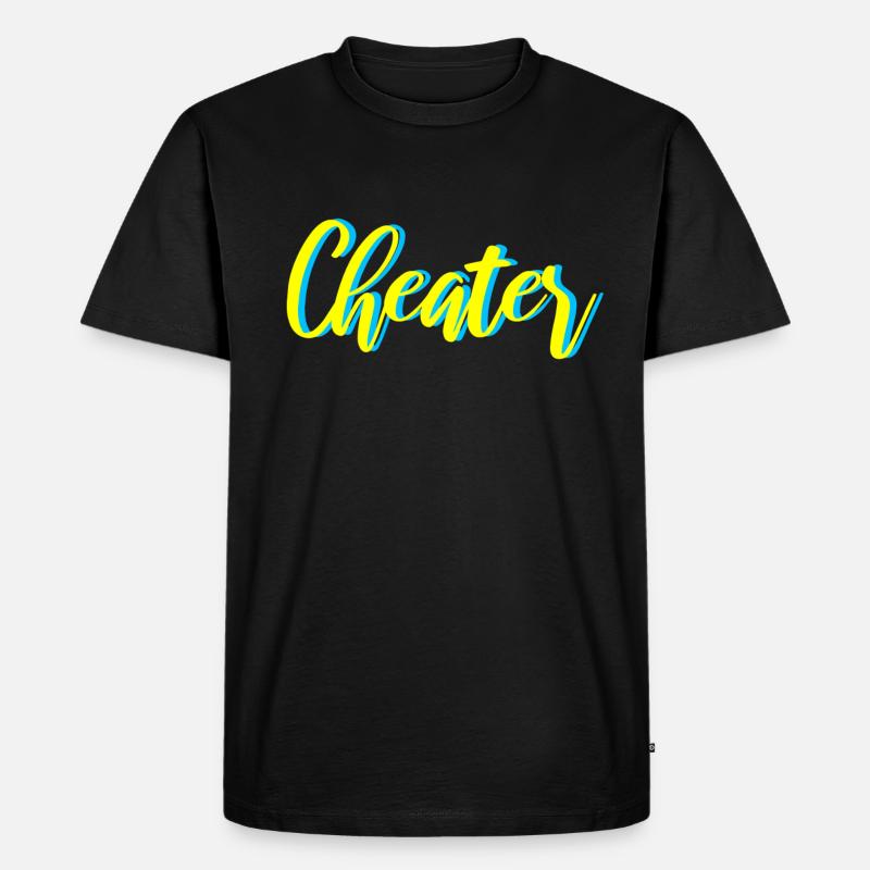 Cheater - Männer Premium Bio T-Shirt - Schwarz