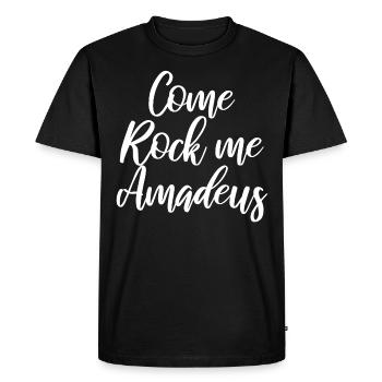 Come rock me amadeus - Men's Premium Organic T-Shirt - black - Front - Nico (187cm)