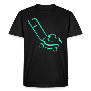 Tondeuses à gazon - T-shirt Premium bio Homme - noir - Devant - Nico (187cm)