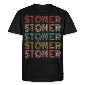 Stoner Funny Drug Stoner Gift Retro - T-shirt Premium bio Homme - noir - Devant - Nico (187cm)
