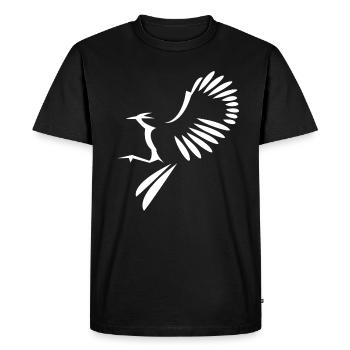Vogel Abbildung - Männer Premium Bio T-Shirt - Schwarz - Vorne - Nico (187cm)