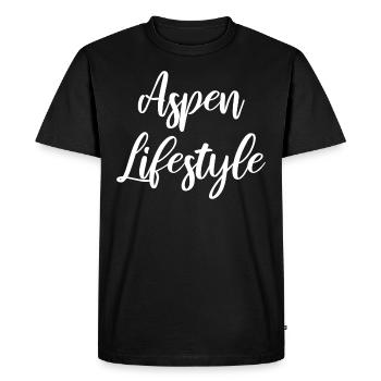 Aspen lifestyle - Men's Premium Organic T-Shirt - black - Front - Nico (187cm)