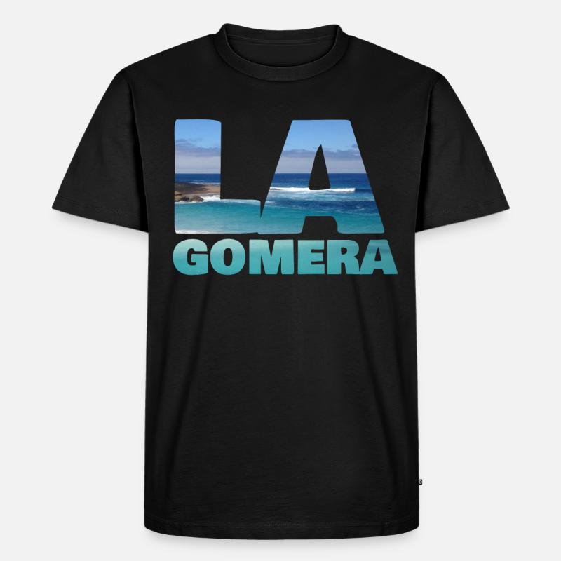 La Gomera - Männer Premium Bio T-Shirt - Schwarz