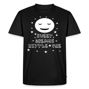 Sweet Dreams Little One Moon Bonne nuit petit - T-shirt Premium bio Homme - noir - Devant - Nico (187cm)
