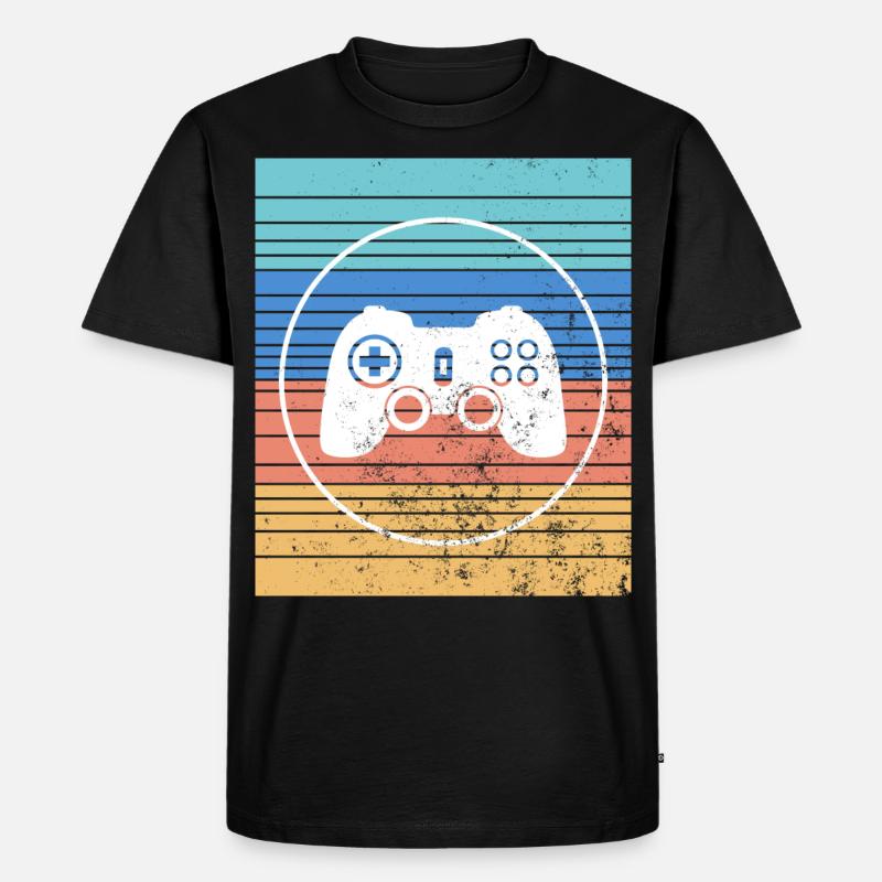 Videospiele Kontroller - Männer Premium Bio T-Shirt - Schwarz