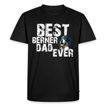Bernese Mountain Dog - Men's Premium Organic T-Shirt - black - Front - Nico (187cm)