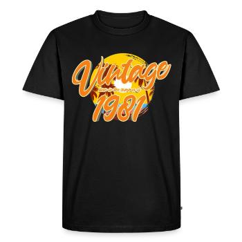1981 - T-shirt Premium bio Homme - noir - Devant - Nico (187cm)