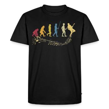 Guitares Joueur Evolution cadeau - T-shirt Premium bio Homme - noir - Devant - Nico (187cm)