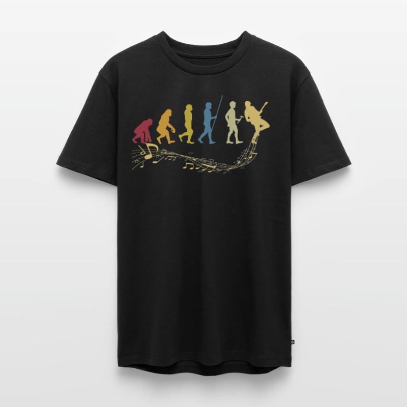 Gitarrspelare Evolution Gåva Ekologisk premium-T-shirt herr