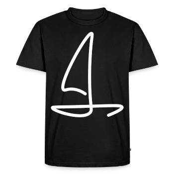 Voilier Art - T-shirt Premium bio Homme - noir - Devant - Nico (187cm)