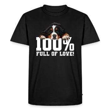 Bouvier bernois - T-shirt Premium bio Homme - noir - Devant - Nico (187cm)