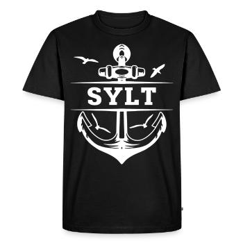 Sylt - Men's Premium Organic T-Shirt - black - Front - Nico (187cm)