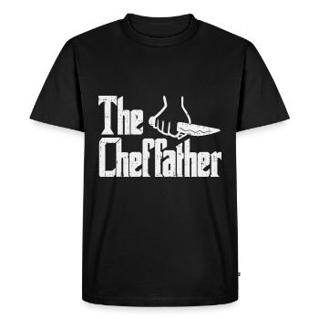 Men's The Cheffather Chef Head Chef Chef - Men's Premium Organic T-Shirt - black - Front - Nico (187cm)