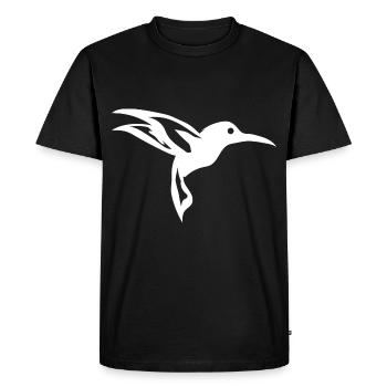 Colibri oiseau voler animal nature oiseaux coloré nectar - T-shirt Premium bio Homme - noir - Devant - Nico (187cm)