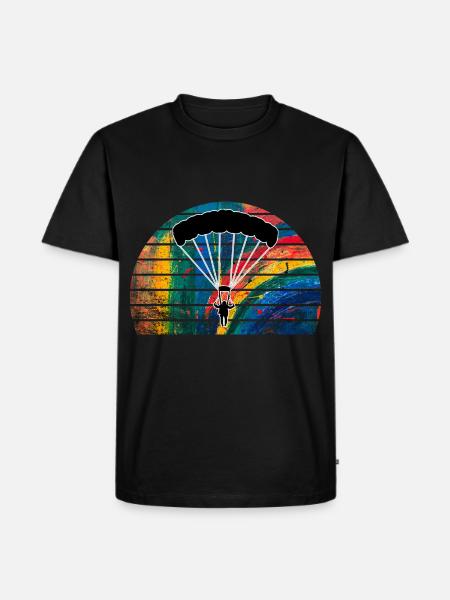 parachute - Men's Premium Organic T-Shirt - black