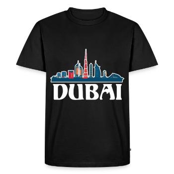 Dubai United Arab Emirates The Palm - Men's Premium Organic T-Shirt - black - Front - Nico (187cm)