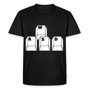Jouer au clavier - T-shirt Premium bio Homme - noir - Devant - Nico (187cm)