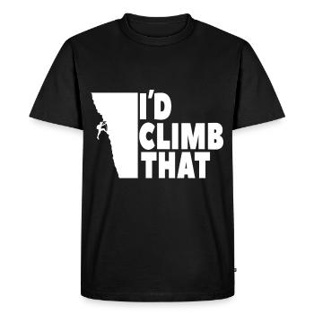 Climbing Escalade de montagne de la paroi rocheuse cadeau - T-shirt Premium bio Homme - noir - Devant - Nico (187cm)