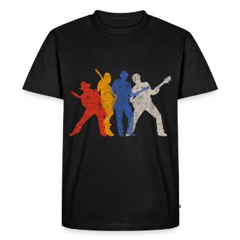 Meilleur bassiste basse guitare e-bass rock cadeau - T-shirt Premium bio Homme - noir - Devant - Nico (187cm)