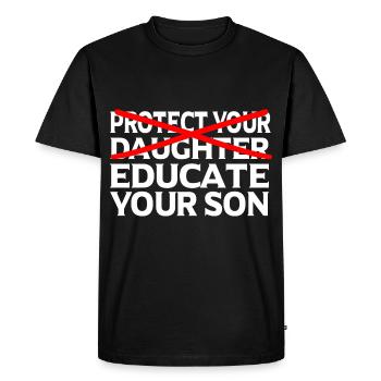 Feminist Feminism Emancipation Gift - Men's Premium Organic T-Shirt - black - Front - Nico (187cm)